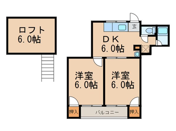 キーズハウスの物件間取画像